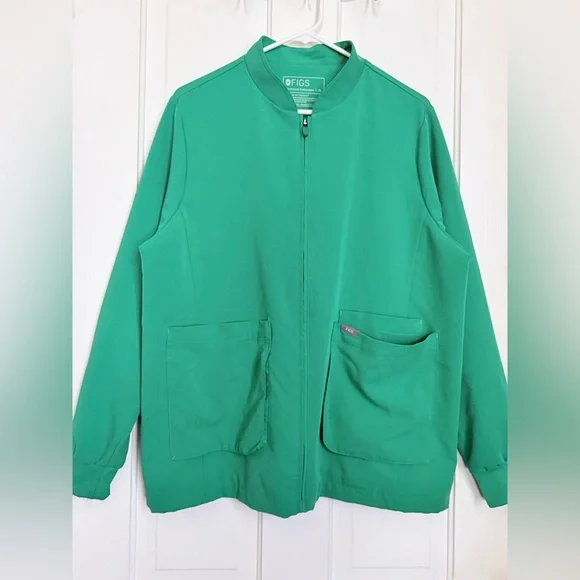 Figs Green Sabina Scrub Jacket XL - Picture 3 of 11